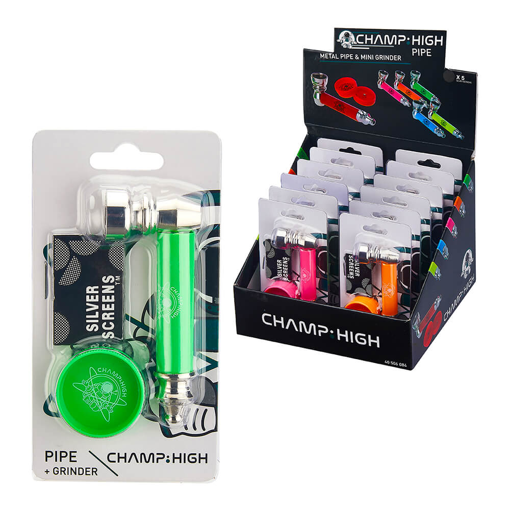 [CHAMP HIGH] METAL PIPE AND MINI GRINDER