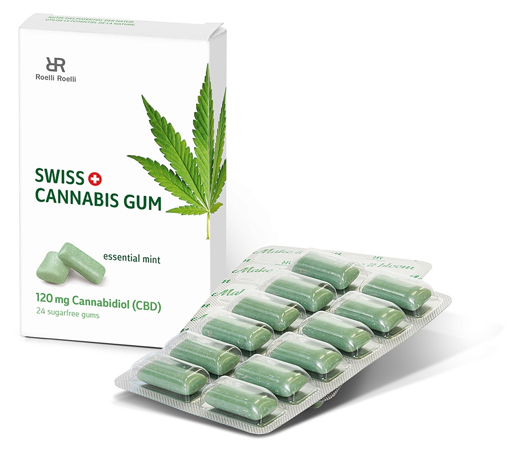 [ROELLI] SWISS CANNABIS GUM - 24x5mg