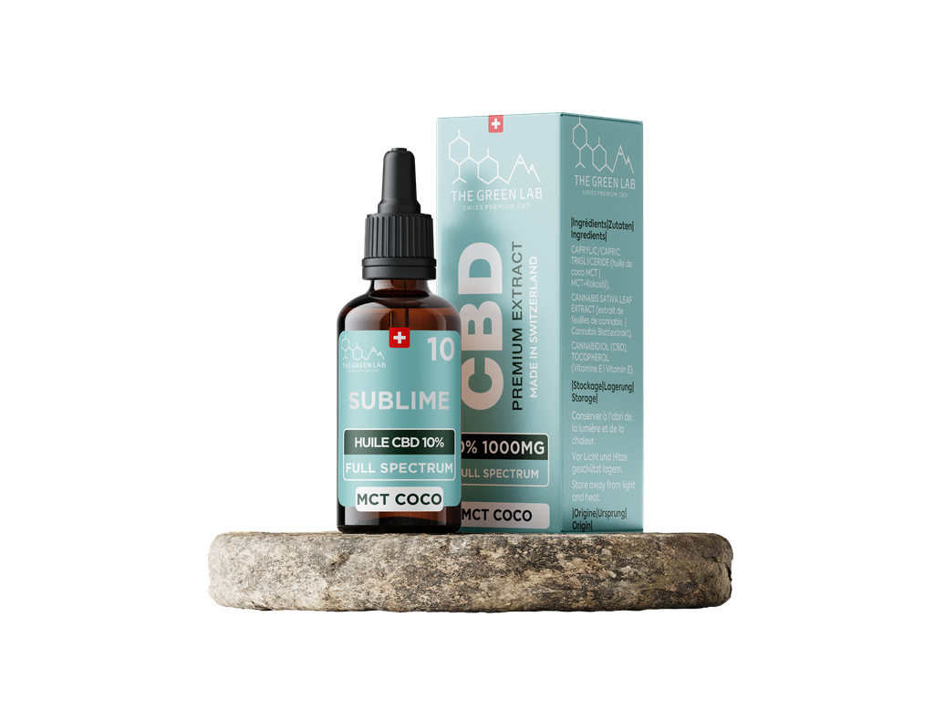 [THE GREEN LAB] Huile MCT Full Spectrum THC<1% CBD<10% - 30ml