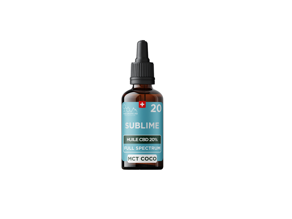 [THE GREEN LAB] Huile MCT Full Spectrum THC<1% CBD<20% - 10ml