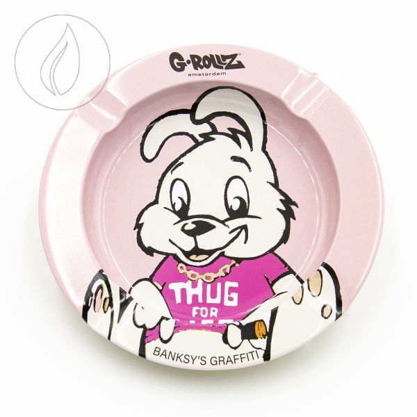 [G-ROLLZ] Banksy’s Graffiti Ashtray VI Thug for Life