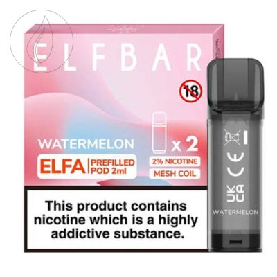 [ELFBAR] ELFA Vorgefüllt 600 - 2x2ml - Wassermelone