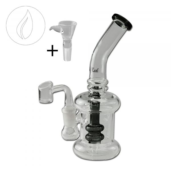 [BLACK LEAF] Perkolatorbong Herb+Oil 19.5cm - Black