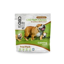[CBD LIVING] Trial PAck - Dog Soft Chews - Peanut Butter (10mg) - 7.5g