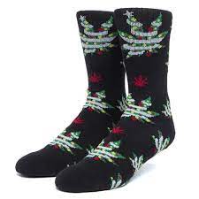 [HUF] SEASONAL GIFT SOCK  - BLACK
