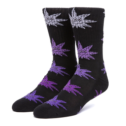 [HUF] PURPLE LIFE BUDDY SOCKS - Black