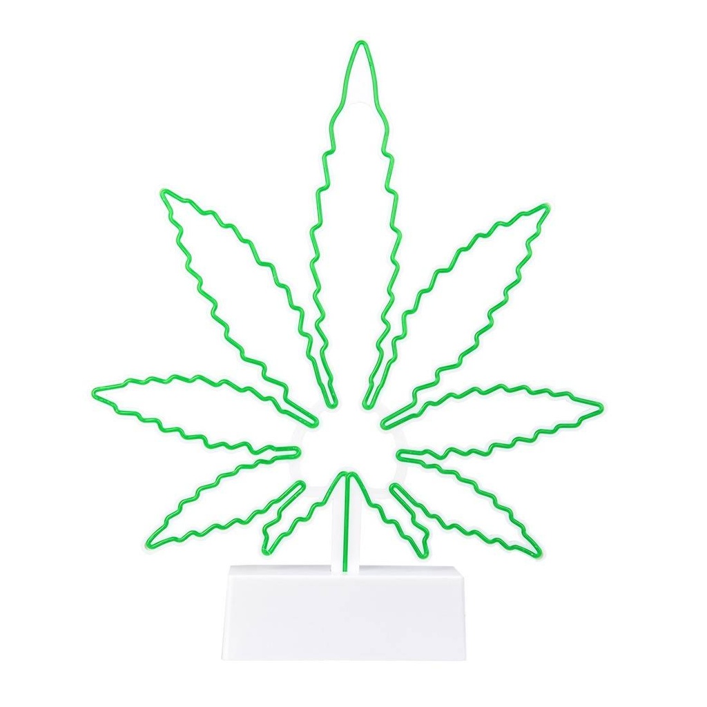 [OUT OF THE BLUE] LAMPE NEON CANNABIS
