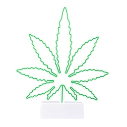 [OUT OF THE BLUE] LAMPE NEON CANNABIS