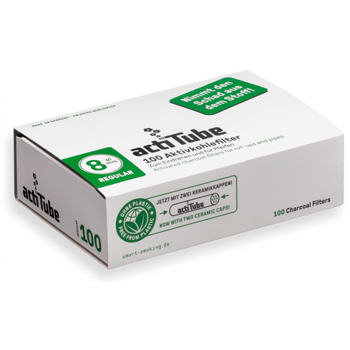 [ACTITUBE] Charcoal Filters - REGULAR - 8mm - 100pcs