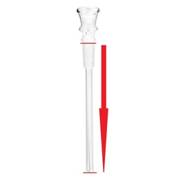 [NO NAME] Glass tube + Douille (14.5mm) - 17cm