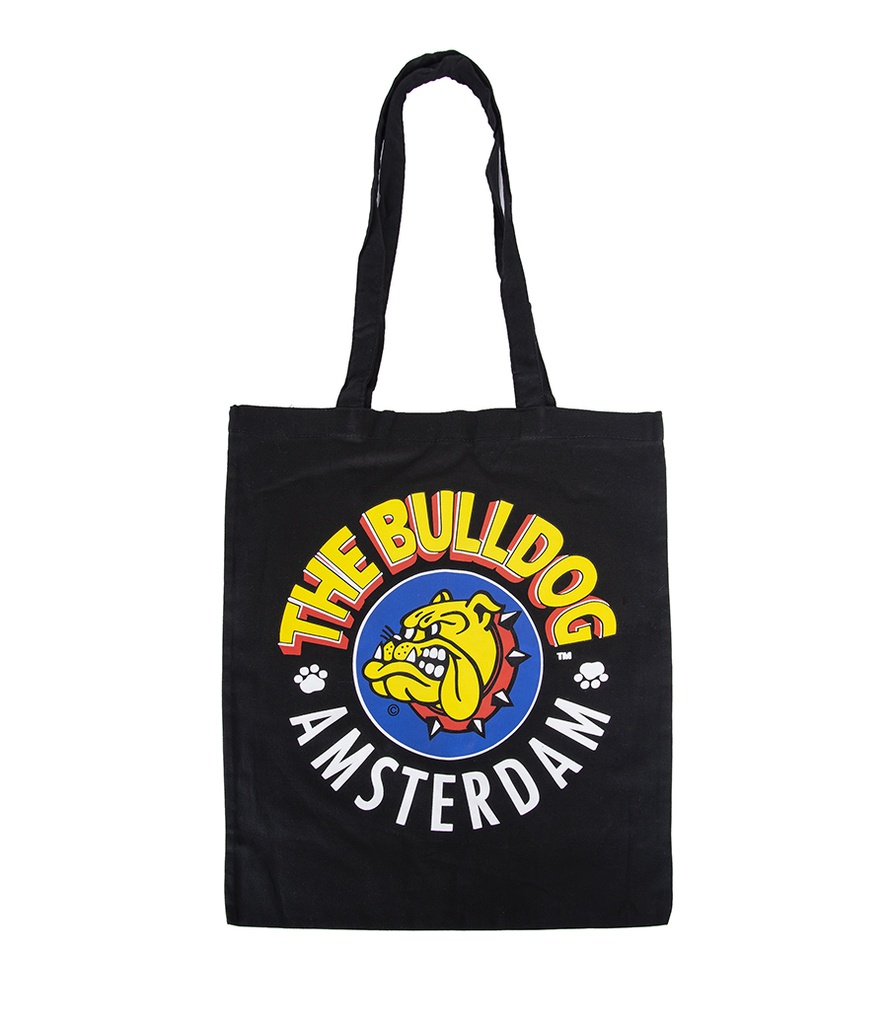 [THE BULLDOG] Totebag - Cotton Bag Amsterdam Black