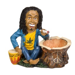 [NO NAME] [NO NAME] ASHTRAY RESINE RASTAMAN WOOD