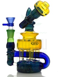 [GRACE GLASS] BUBBLER GRACE GLASS LANTERN 17CM - BLEU