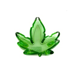 [NO NAME] ASHTRAY VERRE GREEN LEAF