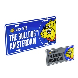 [THE BULLDOG] PLAQUE DECORATIVE THE BULLDOG - BLEU