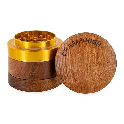 [CHAMP HIGH] GRINDER ROUND WOODEN 62MM