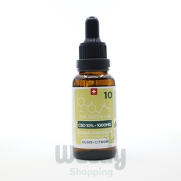 [THE GREEN LAB] Huile Olive Citron Broad Spectrum THC<0% CBD<10% - 30ml
