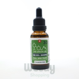 [THE GREEN LAB] Huile Chanvre Full Spectrum THC<1% CBD<30% - 30ml