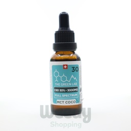 [THE GREEN LAB] Huile MCT Full Spectrum THC<1% CBD<30% - 30ml