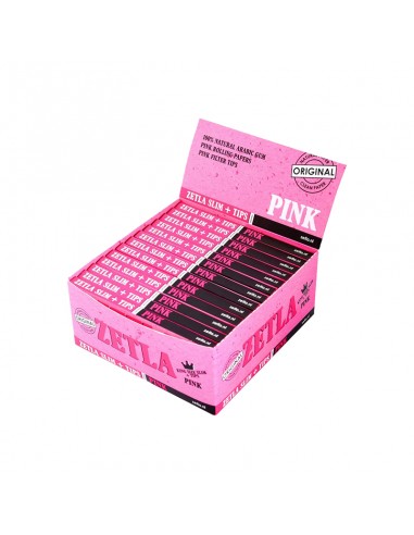 [ZETLA] Rolling Papers Pink KS Slim with Filters