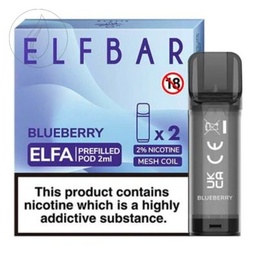 [ELFBAR] ELFA Prefilled 600 - 2x2ml - Blueberry
