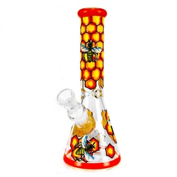 [URBAN CREW] Bee Hive Pro Handcrafted Glass Bong 25cm