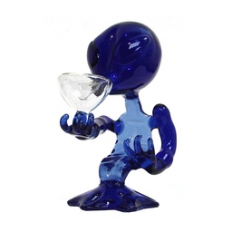 [URBAN CREW] Blue Alien Glass Bong 15cm
