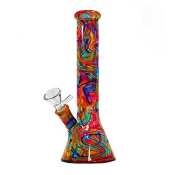 [NO NAME] Abstract Colors Glass Bong 26cm