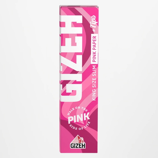 [GIZEH] Extra Fine - King Size Slim + Tips - Pink Edition