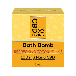 [CBD LIVING] Bath Bomb Coconut Lime Refreshing (100mg) - 227g