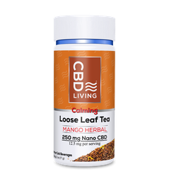 [CBD LIVING] Loose Leaf Tea Calming Mango Herbal (250mg) - 57g