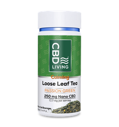[CBD LIVING] Loose Leaf Tea Calming Passion Green (250mg) - 43g