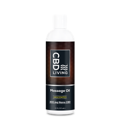 [CBD LIVING] Massage- und Körperöl ohne Duft (300 mg) - 355 ml