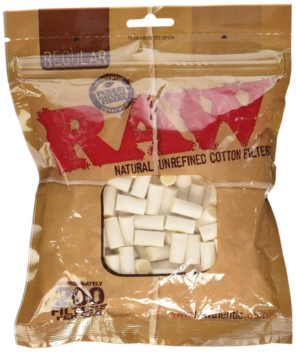 [RAW] Natural Unrefined Cotton Filters - REGULAR- 200