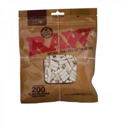 [RAW] Natural Unrefined Cotton Filters - Slim - 200
