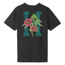 [HUF] PLANTA CLASSIC H TEE - BLACK - LARGE 