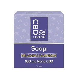 [CBD LIVING] Soap Relaxing Lavender (100mg)